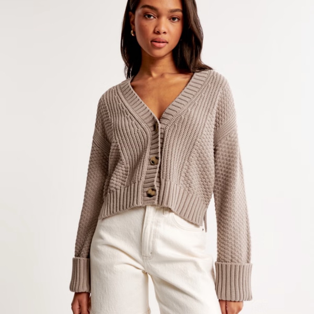 Abercrombie & Fitch Cameron Seed Stitch Cardigan - Picture 4 of 4